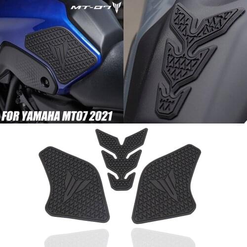 Motorcycle Tankpad anti-slip tank Pad sticker protection stickers SIDE TANK PADS Traction Pad For Yamaha MT 07 MT07 MT-07 2021