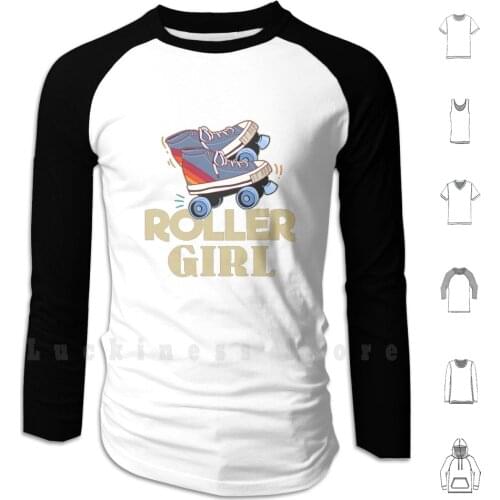 Roller Skater Gift Print Roller Skating Skater Roller Girl Product Hoodie Long Sleeve Roller Skate Roller Skating