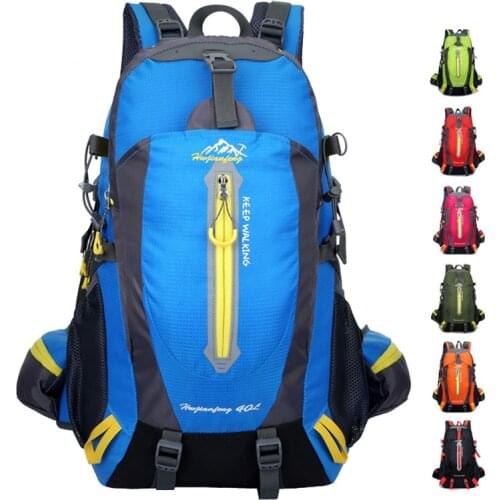 40L Climbing Backpack Rucksack Outdoor Sports Bag Travel Backpack Camping Hiking Backpack Men Women Trekking Bag Waterproof