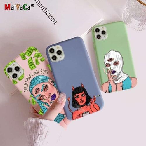 Sexy Devil Woman Soft Silicone phone Case for iPhone 11 12 Pro Max XS XR 8 7 6 6s Plus Cover Coque