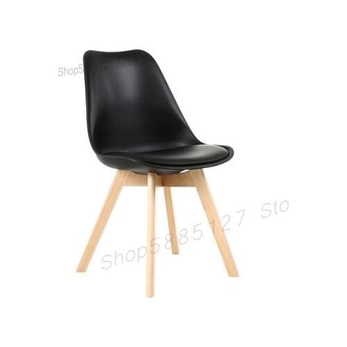 Backrest Chair Nordic Solid Wood Bedroom Desk Chair Modern Dining Table And Chair Simple Net Red Restaurant Home Dining Chair