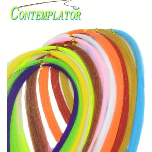 3pcs/pack Fly Tying Fiber Minnow Imitating Small Baitfish Patterns For Barracuda 12colors Well Flowing Fibers Trout Streamers