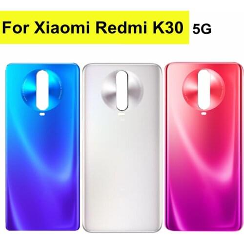 6.67" For Xiaomi Redmi K30 5G Back Glass Cover For Xiaomi Redmi K30 Battery Cover Rear Door Housing Case Panel Replacement