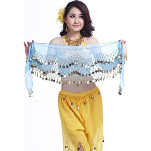 2020 New Sequins Tassel belly dance scarf Women belly dance clothes Accessories Lady belly dance Waist Chain Belt YD010