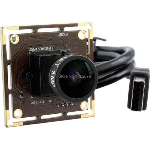 1.3MP 960P HD wide angle Webcam 170 degree fisheye lens UVC security endoscope usb camera module for Machine inside use