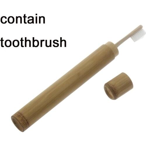 1Pcs Home Travel Use Environmentally Eco Friendly Oral Teeth Care Tool Adult Bamboo Toothbrush Holder Case Box With Brush