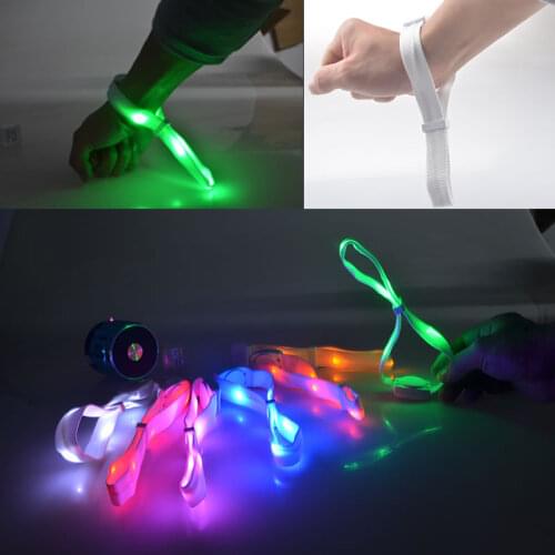 12PCS Sound Activated Glow in the Dark Bracelet Nylon LED Bracelets Glow for night event holiday party concert