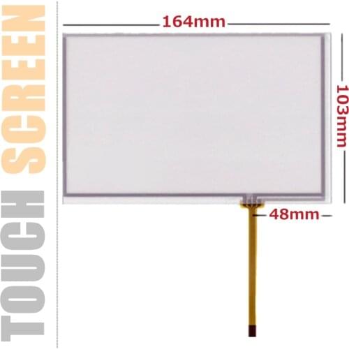 Skylarpu 2pcs 7 inch 4 wire Resistive Touch Screen 164mm*103mm for AT070TN83 V.1 AT070TN84 Car navigation DVD tablet Digitizer