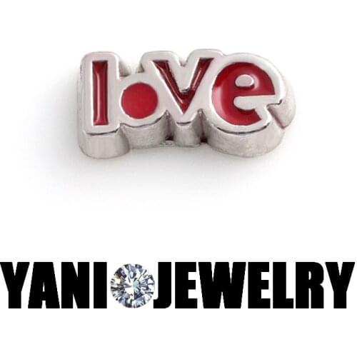 F368 Free Shipping Alloy Metal Love Words Charms For Floating Locket Charms Love 20Pcs/Lot
