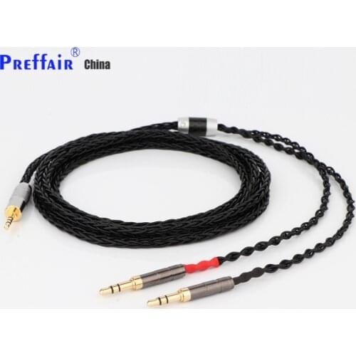 8 Cores Headphone Earphone Cable For Denon AH-D600 D7100 Hifiman Sundara Ananda HE1000se HE6se he400