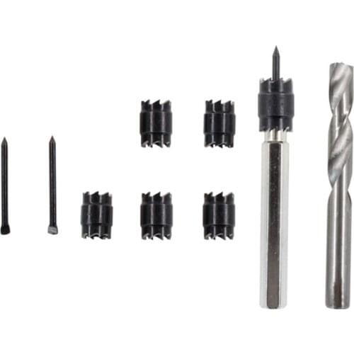 9 Piece of Hexagonal Shank Repair Point Drill Welding Point Electric Tool
