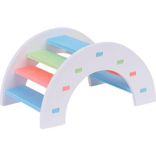 Hamster Ladder Bridge Wooden Bridge Toys Accessories Pet Product Quick Delivery Pet Toys for Small Animals Cage Accessories