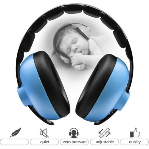 Kid Noise Cancelling Headphones Hearing Protection Adjustable Headband Safety Noise Reduction Earmuffs for Child Baby