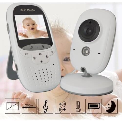 VB602 Wireless Video Baby Monitor Color Security Camera two Way Talk Temperature Monitoring Lullaby Walkie Talkie Babysitter