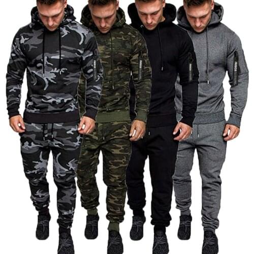 BOURQUE Mens Camouflage Hoodies