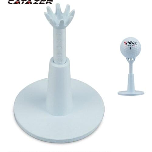 Catazer 2Pcs Tee Golf Ball with Adjustable Height Soft Plastic Bendable Ball Tee Golf Swing Feedback Mat