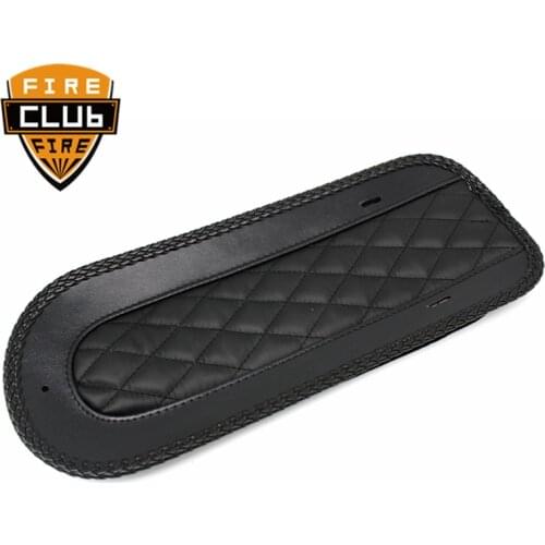 Black Vinyl Diamond Rear Fender Bib Bikes Motorcycle Solo Seat For Harley Touring Electra Street Road Glide 2008-2018