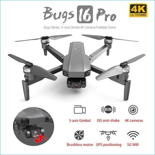 MJX Bugs B16 PRO B16 Pro With 4K Camera Drone Three-axis Gimbal EIS Anti-shake Professional FPV Drone VS SG906 Max F11 pro Dron