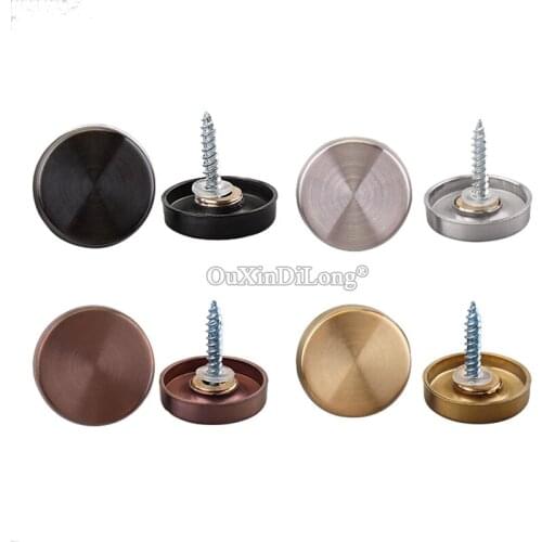 Brand New 100PCS 304 Stainless Steel Advertisement Nails Acrylic Glass Mirror Nails Fasteners Decorative Screws Cover Caps