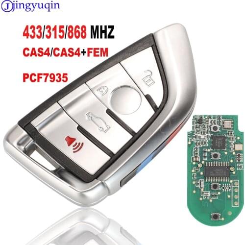 Jingyuqin Modified 4b Smart Remote Key Fob 315MHz/ 434MHz for BMW CAS4 CAS1 2 3 4 5 6 7 X5 X6 CAS4+ FEM 2011-2017