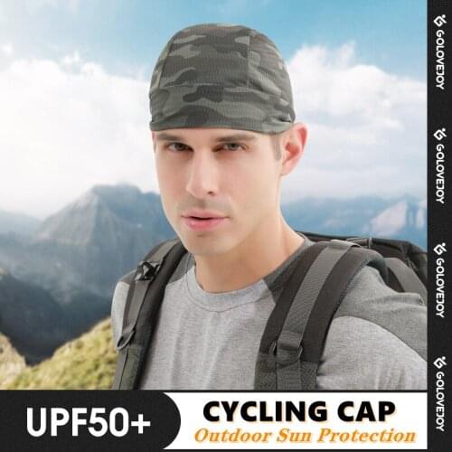 Coolness Skull Cap Man Cycling Hat Helmet Head Cover Suncreen Breathable Outdoor Running Hiking Sunscreen Quick Dry Dome Cap