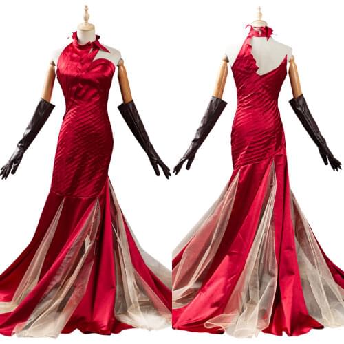 2021 Movie Cruella -Cruella de Vil Cosplay Costume Outfits Halloween Carnival Suit For Women Girls