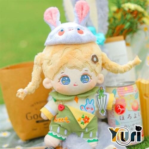 Kpop Star Plush 20cm Doll Toy Outfit Rabbit Clothes Clothing Collection Limit Cosplay Gift GG C