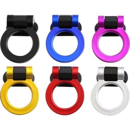 HOT Car Tow Hook Decorative Sticker Ring-shaped Trailer Hook Racing Ring For Universal Vehicle BBS Multi Colors Dropshipping