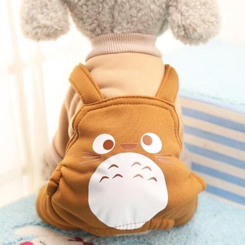 Cartoon Dog Clothes Winter Jumpsuit for Chihuahua Yorkshire Warm Overalls for Pet Rompers Puppy Cute Clothing for Small Dogs XXL