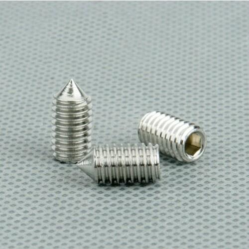 50pcs high quality without a head within the six corners of M3/M4/M5*4/5/6/8/10-20 304 stainless steel tip set tight set screw