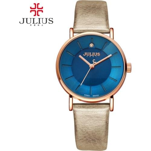 JULIUS 9MM Ladies Super Slim Watch 30M Waterproof Original Quality Relogio Feminino Simple Hand Clock Women Birthday Girl JA-921
