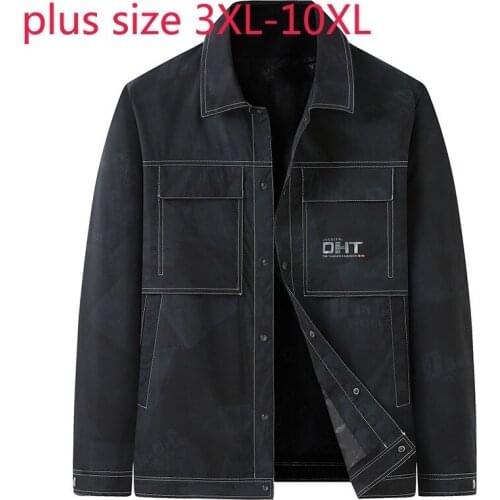 New Arrival Fashion Suepr Large Autumn And Winter Young Men High Quality Oversized Coat Jackets Plus Size 3XL4XL5XL6XL7XL8XL10XL