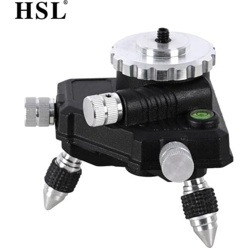 HSL Level Tripod Bracket Base 1/4'' Interface Fine Adjustment Tripod Stand For 12 16 lines 3D 4D Laser Level leveler 360 HSLC02