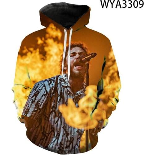 Men Women Children Post Malone Sweatshirts Hoodies 3D Printed Streetwear Boy Girl Kids Pullover Long Sleeve Fashion Jacket