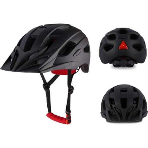 2 In 1 Bicycle Helmet Smart With Tail Light Bike Adult Kid Saftety Lamp Cycling Mountain MTB Road Scooter Sport Riding Equipment