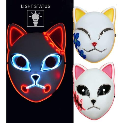 Japanese Anime cosplay Masks Halloween Mask Demon Slayer Kimetsu no Yaiba Mask Kamado Tanjirou Sabito Cosplay Party Props
