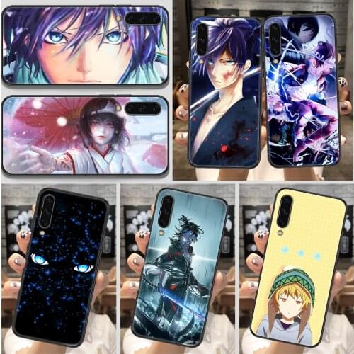 Japanese Yato Noragami Anime Phone Case For Samsung Galaxy A 10 12 20E 21S 30 32 40 50 51 52 70 71 72 5 6 7 2016 2018 black