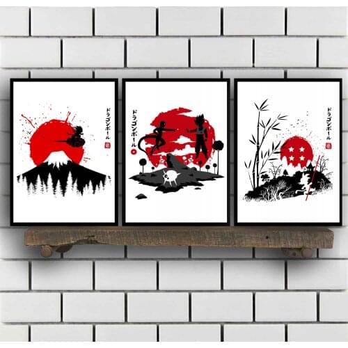 Japanese Style Art Legendary Rage Titans Predator Genkidama Monster Manga Poster