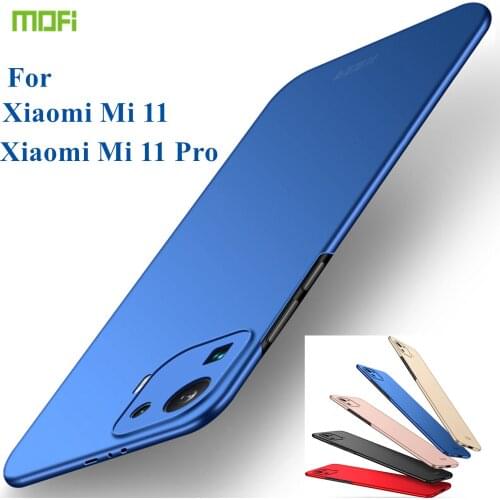 MOFi Hard Matte Case for Xiaomi Mi 11 Back Cover Full Protection Hard PC Fundas Phone Cases Shell For Xiaomi 11 Mi11 Pro