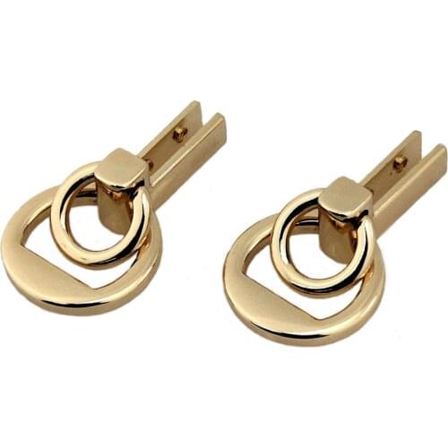 2pcs Metal Bag Hang Chain Buckle Bag Side Portable Buckle for DIY Handbag Bag Purse Hardware Closure Bag Parts Accessories