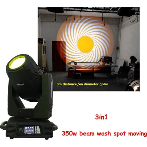 Free Shipping Super Bright 350W 17r Beam Spot Wash 3in1 Led Lyre Moving Head Light Stage Light Dj Equipment