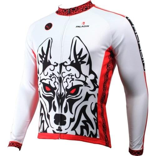 3D Wolf bike jerseys for men long sleeve mountain bike clothes personalised