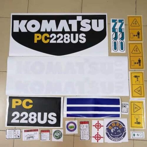 Free shipping for full-car sticker PC50/78/128/138/228 US/MR/UU series warning arm of KOMATSU excavator