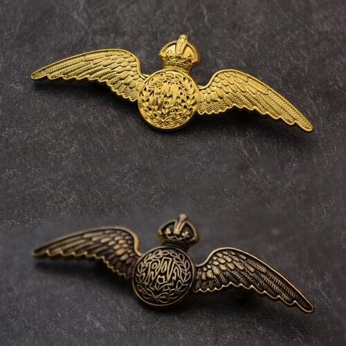 British UK RAF Royal Air Force Medal Wings Brooch Aviator Badge Pin Gift Souvenir