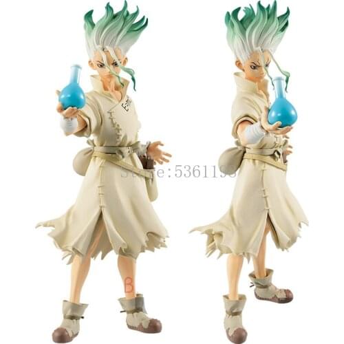 20cm Dr.STONE Anime Figure Ishigami Senkuu Action Figure Toys Dr.STONE Senkuu Ishigami Figurine Collectible Model Doll Gift