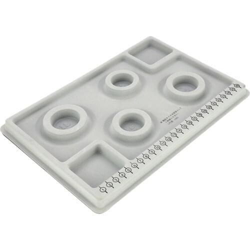 Flocked Bead Board Bracelet Necklace Beading Gray Organizer Tray DIY Jewelry Making Accessories Design Craft Tool