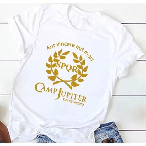 Graphic Tee Women Camp Jupiter Half Blood Percy Jackson Gym T-Shirt Summer Plus Size Women Clothes