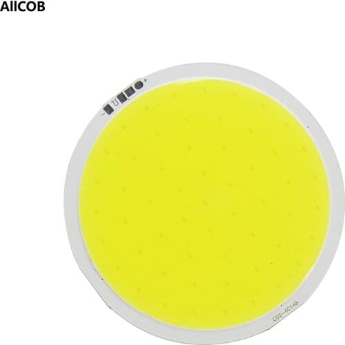 Allcob manufacturer hot sale 82mm Round LED COB 12V DC 8W 1A White Warm White LED FLIP Chip For auto Light Source