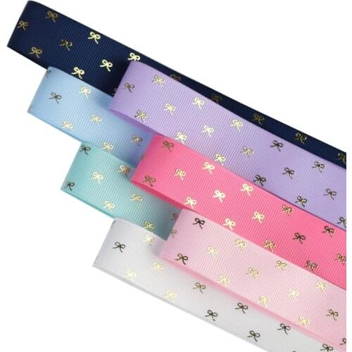 HSDRibbon 22mm 7/8inch HSD-Genuine Pattern Foil Printed on Grosgrain Ribbon