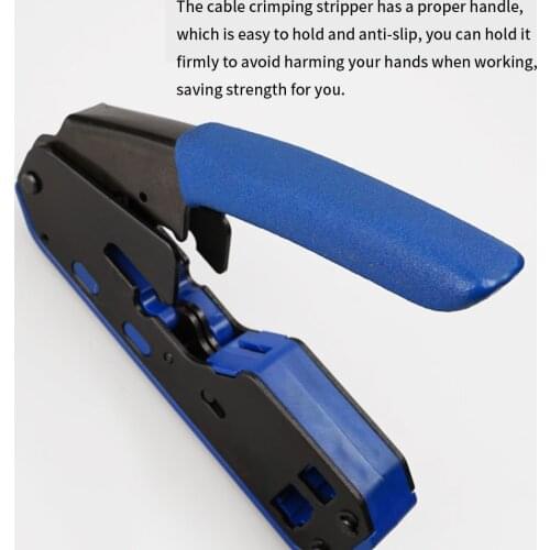 Rj45 Tool Network Crimper Cable Stripping Plier Stripper for Rj45 Cat6 Cat5E Cat5 Rj11 Rj12 Connector